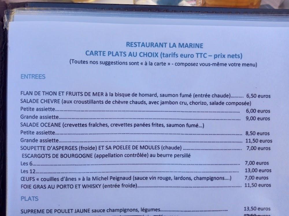 La Marine - Menu Image 1